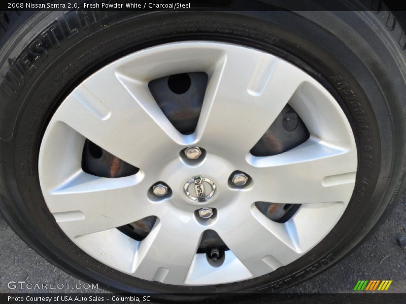 Fresh Powder White / Charcoal/Steel 2008 Nissan Sentra 2.0