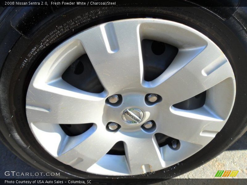 Fresh Powder White / Charcoal/Steel 2008 Nissan Sentra 2.0