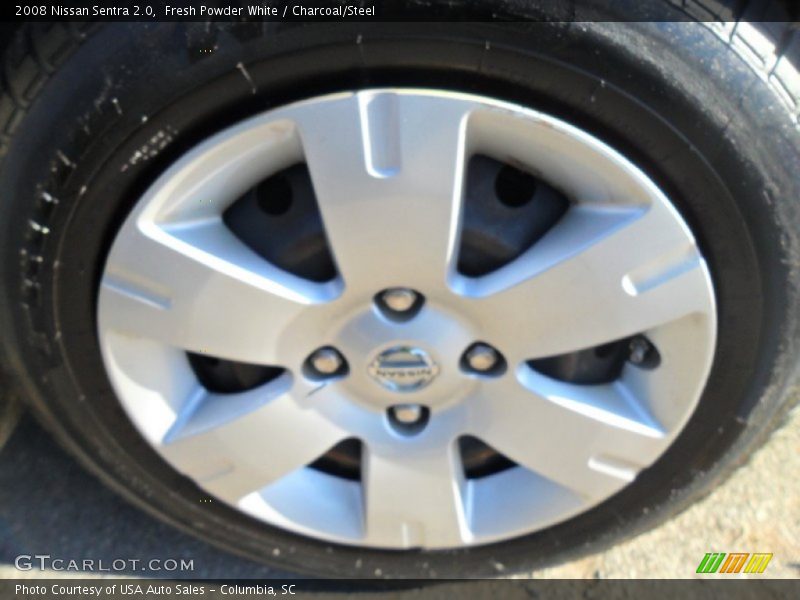 Fresh Powder White / Charcoal/Steel 2008 Nissan Sentra 2.0