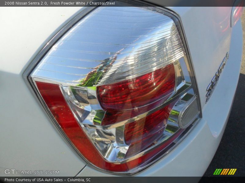 Fresh Powder White / Charcoal/Steel 2008 Nissan Sentra 2.0