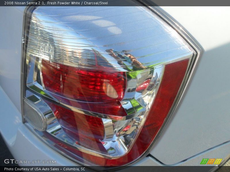 Fresh Powder White / Charcoal/Steel 2008 Nissan Sentra 2.0