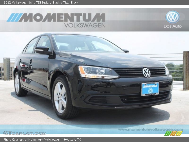 Black / Titan Black 2012 Volkswagen Jetta TDI Sedan