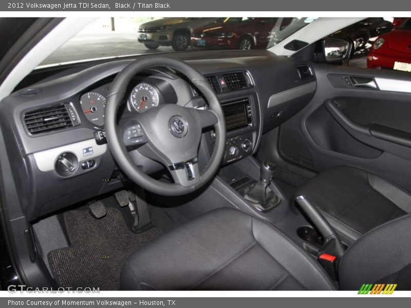 Black / Titan Black 2012 Volkswagen Jetta TDI Sedan