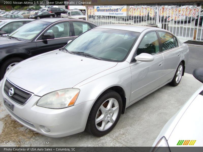 Sheer Silver Metallic / Charcoal 2003 Nissan Altima 3.5 SE