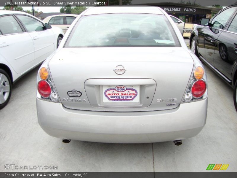 Sheer Silver Metallic / Charcoal 2003 Nissan Altima 3.5 SE