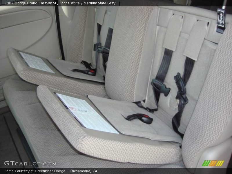 Stone White / Medium Slate Gray 2007 Dodge Grand Caravan SE