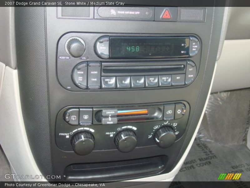 Controls of 2007 Grand Caravan SE