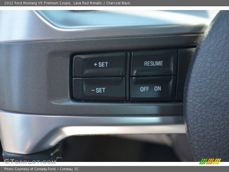 Controls of 2012 Mustang V6 Premium Coupe