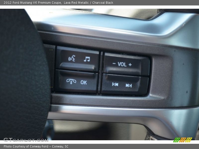 Controls of 2012 Mustang V6 Premium Coupe