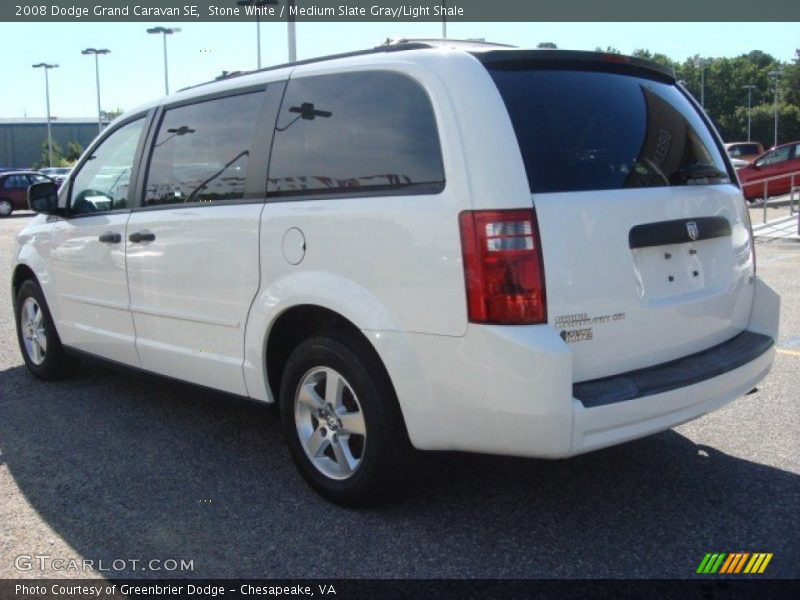 Stone White / Medium Slate Gray/Light Shale 2008 Dodge Grand Caravan SE