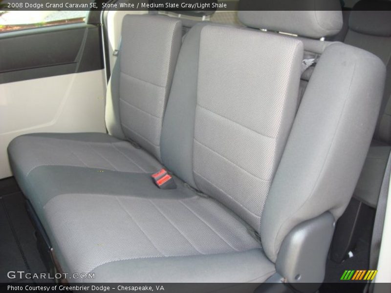 Stone White / Medium Slate Gray/Light Shale 2008 Dodge Grand Caravan SE