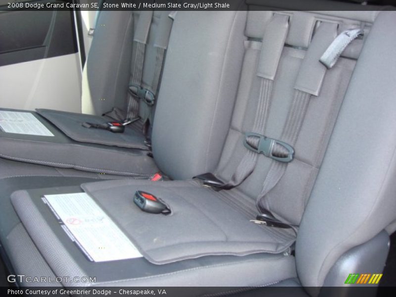 Stone White / Medium Slate Gray/Light Shale 2008 Dodge Grand Caravan SE
