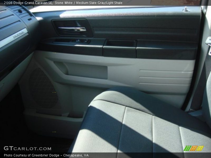 Stone White / Medium Slate Gray/Light Shale 2008 Dodge Grand Caravan SE