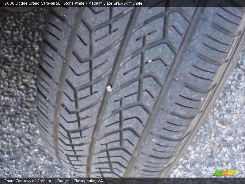Stone White / Medium Slate Gray/Light Shale 2008 Dodge Grand Caravan SE
