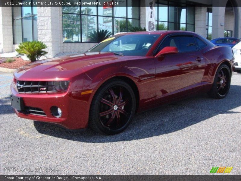Red Jewel Metallic / Beige 2011 Chevrolet Camaro LT/RS Coupe