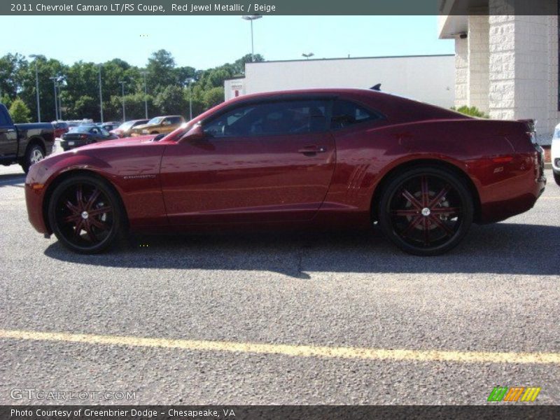 Red Jewel Metallic / Beige 2011 Chevrolet Camaro LT/RS Coupe