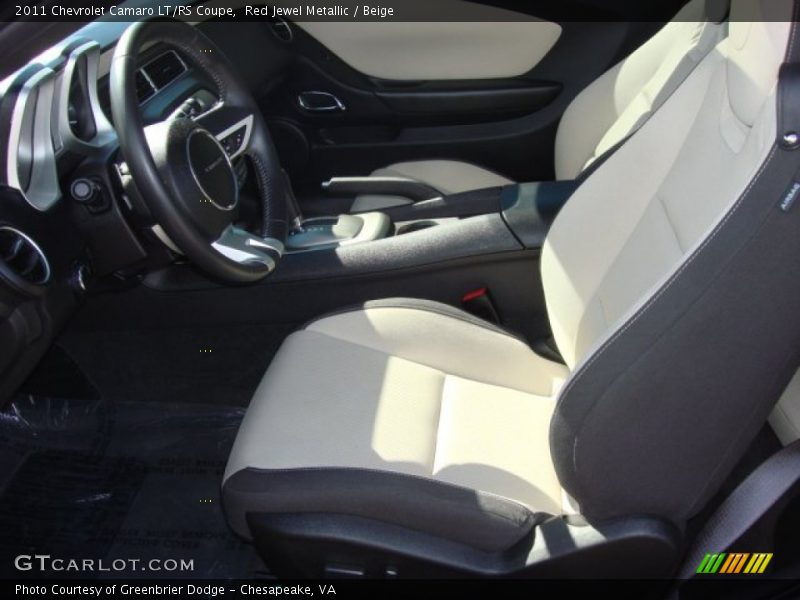 Red Jewel Metallic / Beige 2011 Chevrolet Camaro LT/RS Coupe