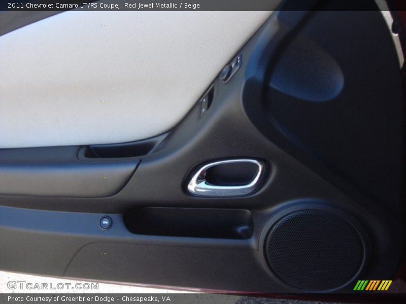 Red Jewel Metallic / Beige 2011 Chevrolet Camaro LT/RS Coupe