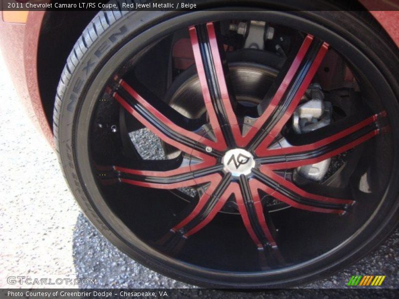 Custom Wheels of 2011 Camaro LT/RS Coupe