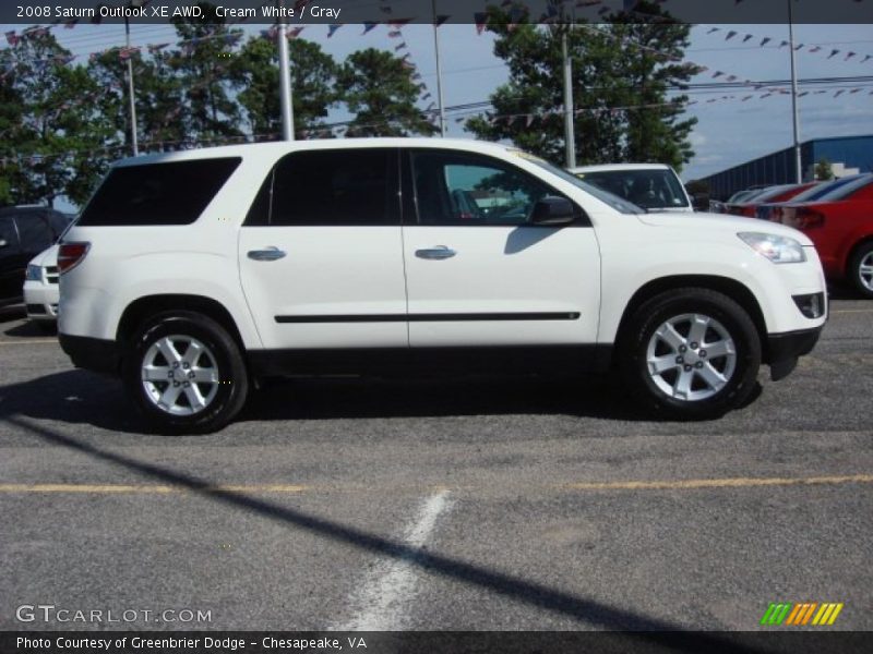 Cream White / Gray 2008 Saturn Outlook XE AWD