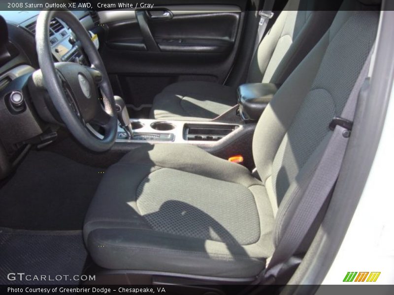Cream White / Gray 2008 Saturn Outlook XE AWD
