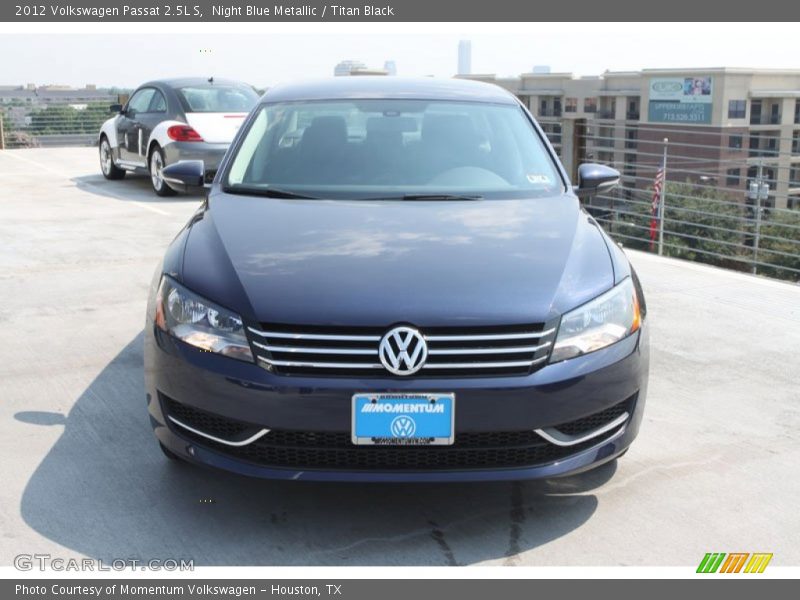 Night Blue Metallic / Titan Black 2012 Volkswagen Passat 2.5L S