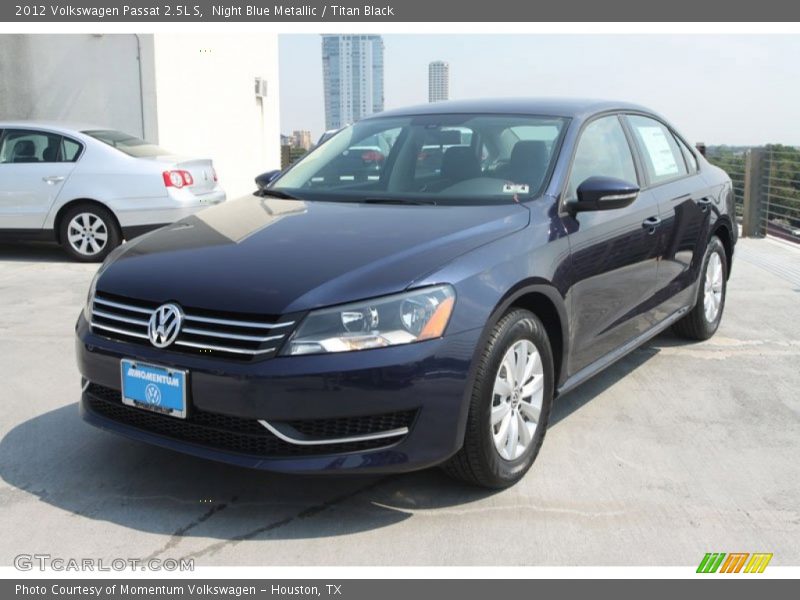 Night Blue Metallic / Titan Black 2012 Volkswagen Passat 2.5L S