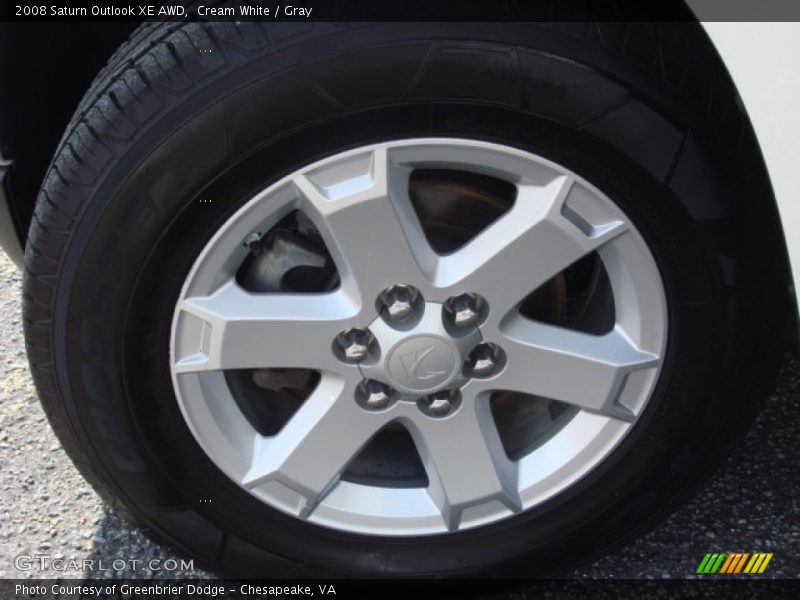Cream White / Gray 2008 Saturn Outlook XE AWD