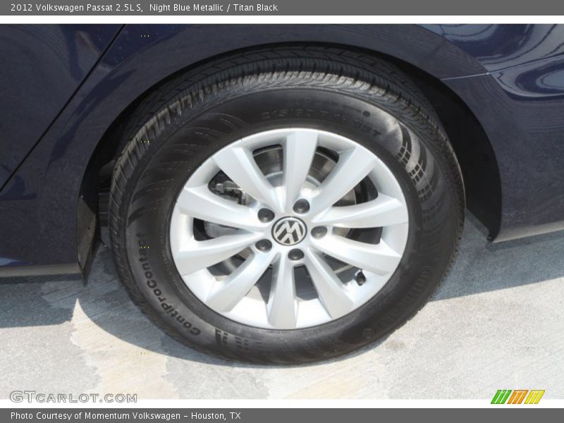 Night Blue Metallic / Titan Black 2012 Volkswagen Passat 2.5L S