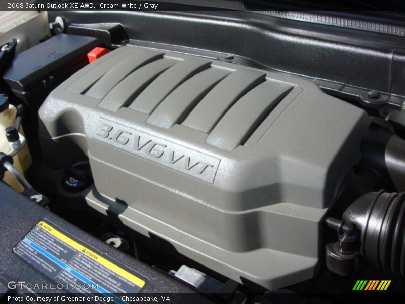 Cream White / Gray 2008 Saturn Outlook XE AWD