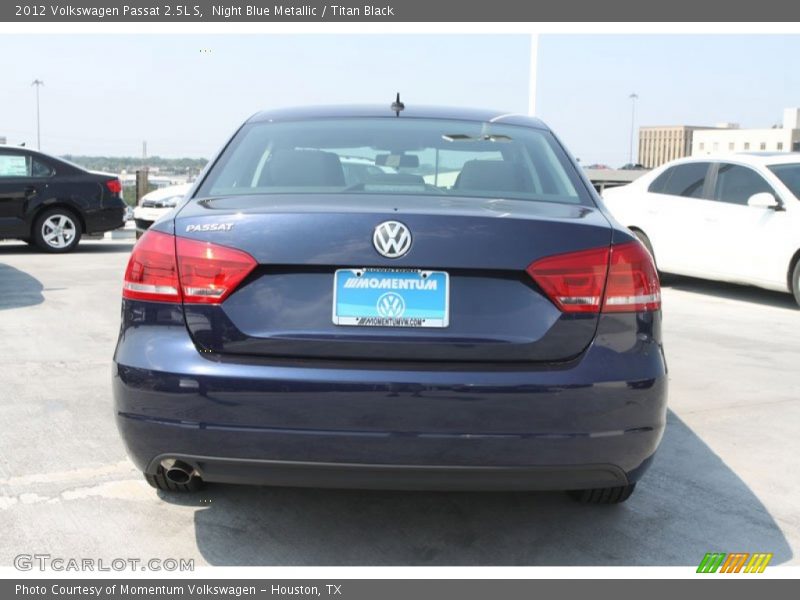 Night Blue Metallic / Titan Black 2012 Volkswagen Passat 2.5L S