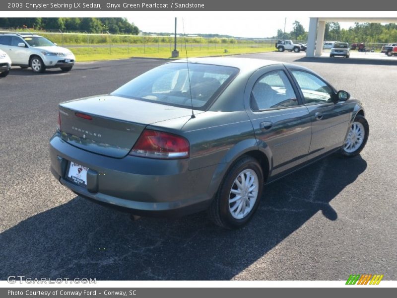 Onyx Green Pearlcoat / Sandstone 2003 Chrysler Sebring LX Sedan