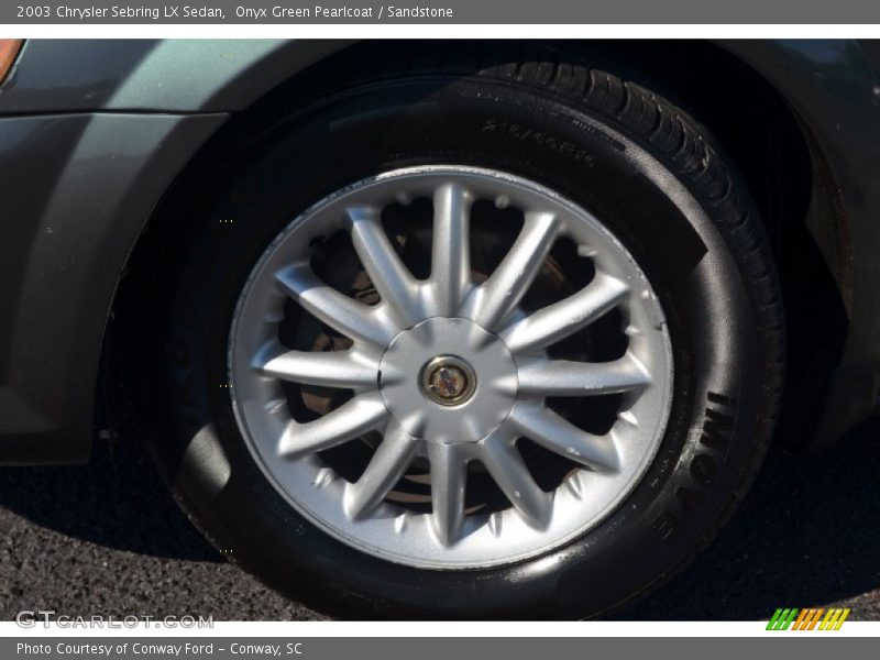 Onyx Green Pearlcoat / Sandstone 2003 Chrysler Sebring LX Sedan