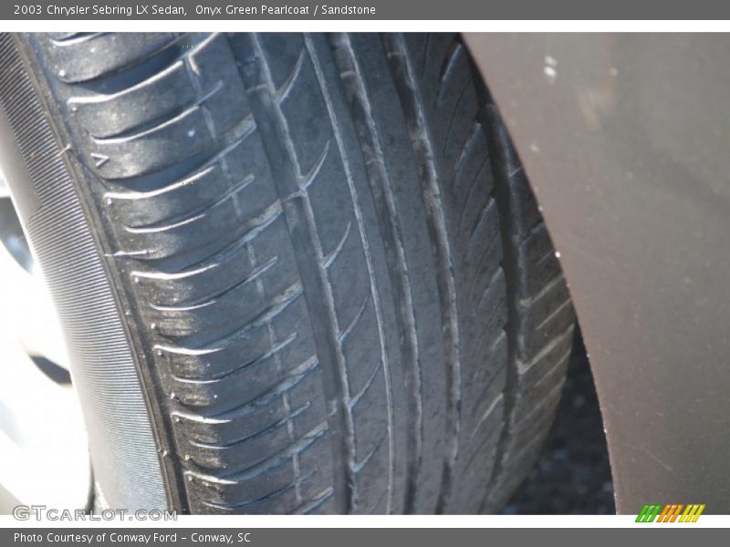 Onyx Green Pearlcoat / Sandstone 2003 Chrysler Sebring LX Sedan