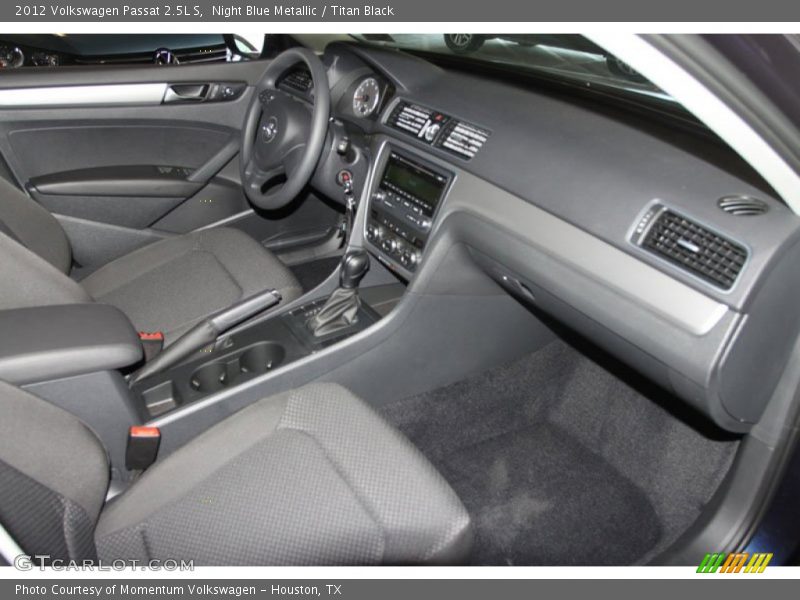 Night Blue Metallic / Titan Black 2012 Volkswagen Passat 2.5L S