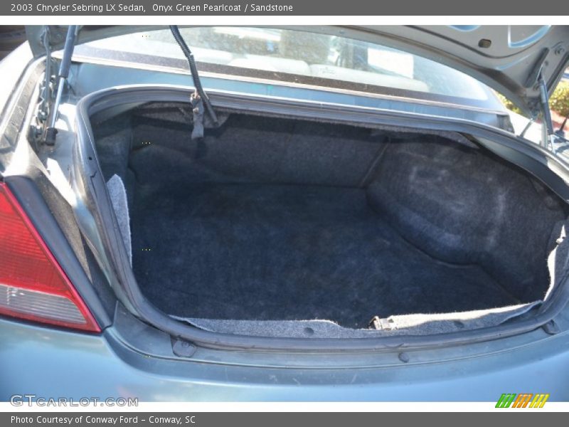 Onyx Green Pearlcoat / Sandstone 2003 Chrysler Sebring LX Sedan