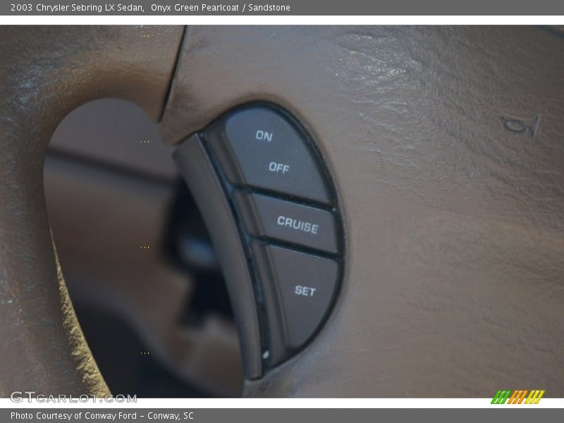 Onyx Green Pearlcoat / Sandstone 2003 Chrysler Sebring LX Sedan