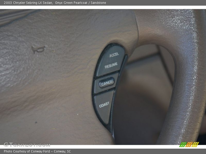 Onyx Green Pearlcoat / Sandstone 2003 Chrysler Sebring LX Sedan