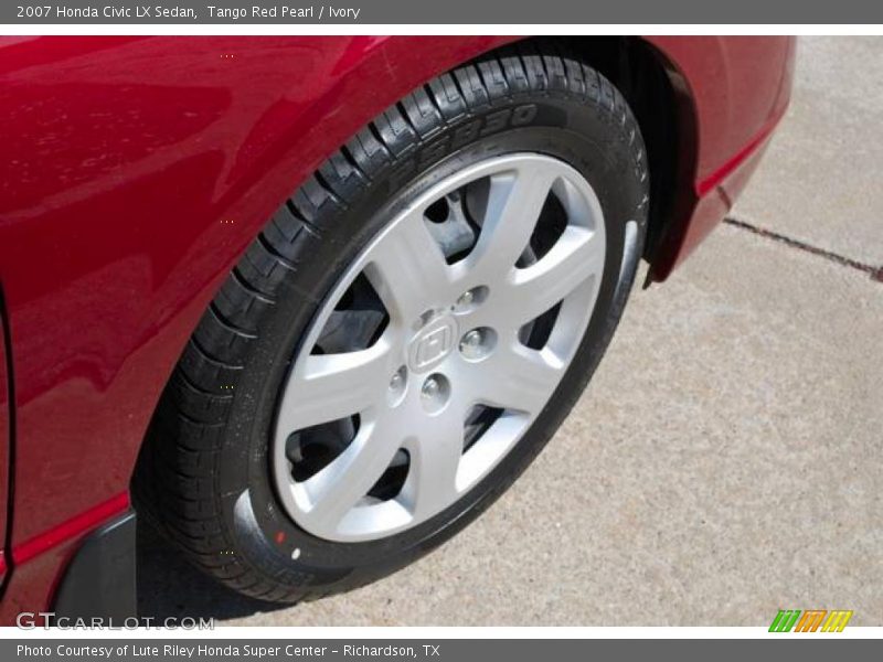 Tango Red Pearl / Ivory 2007 Honda Civic LX Sedan