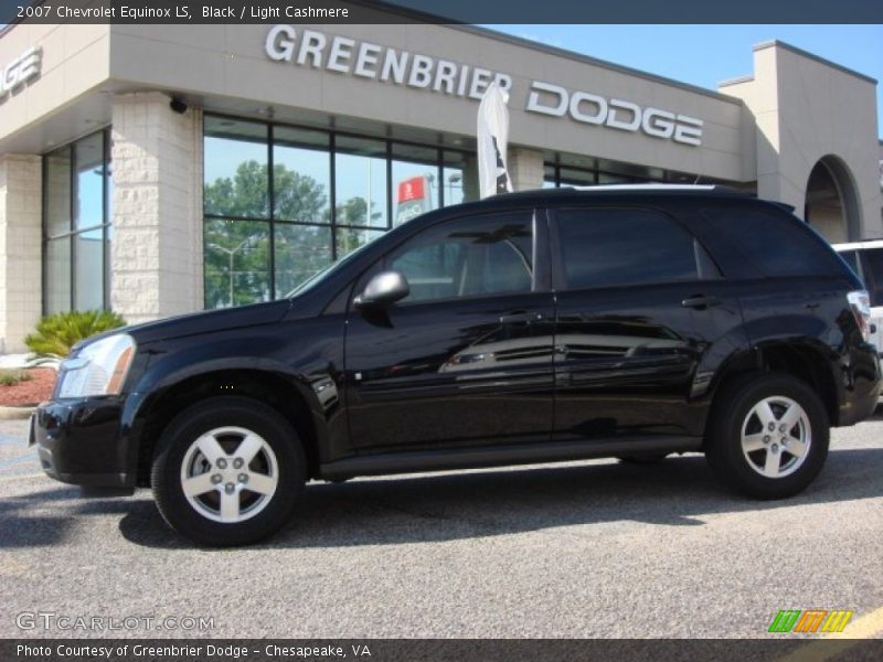 Black / Light Cashmere 2007 Chevrolet Equinox LS