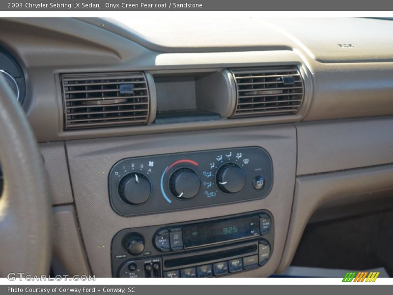 Onyx Green Pearlcoat / Sandstone 2003 Chrysler Sebring LX Sedan