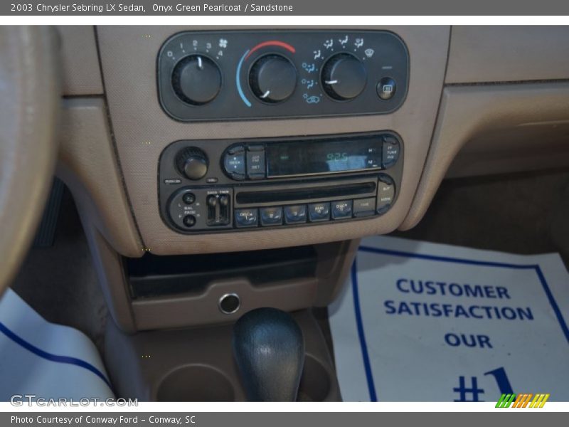 Onyx Green Pearlcoat / Sandstone 2003 Chrysler Sebring LX Sedan