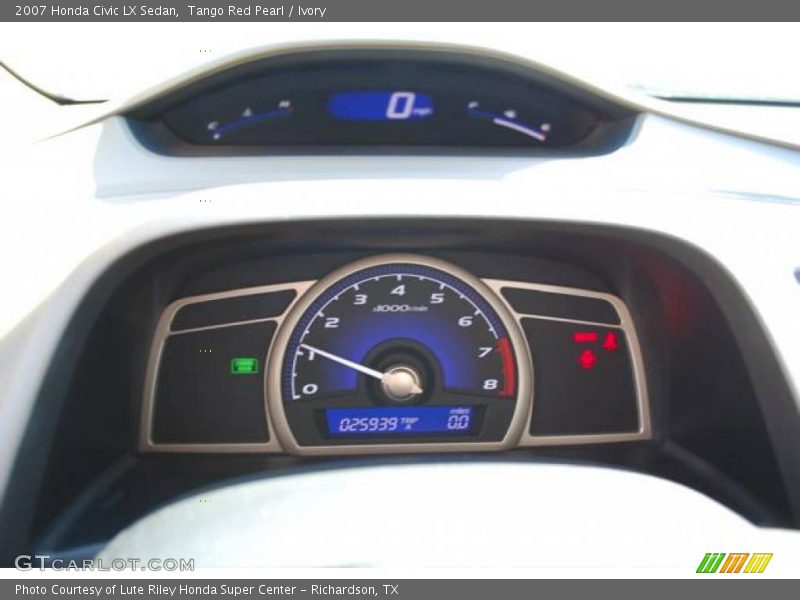 Tango Red Pearl / Ivory 2007 Honda Civic LX Sedan