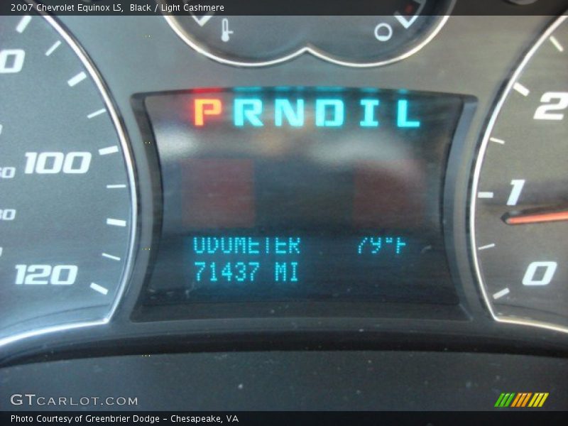 Black / Light Cashmere 2007 Chevrolet Equinox LS