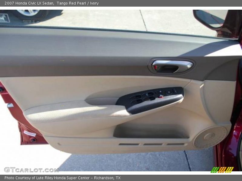 Tango Red Pearl / Ivory 2007 Honda Civic LX Sedan