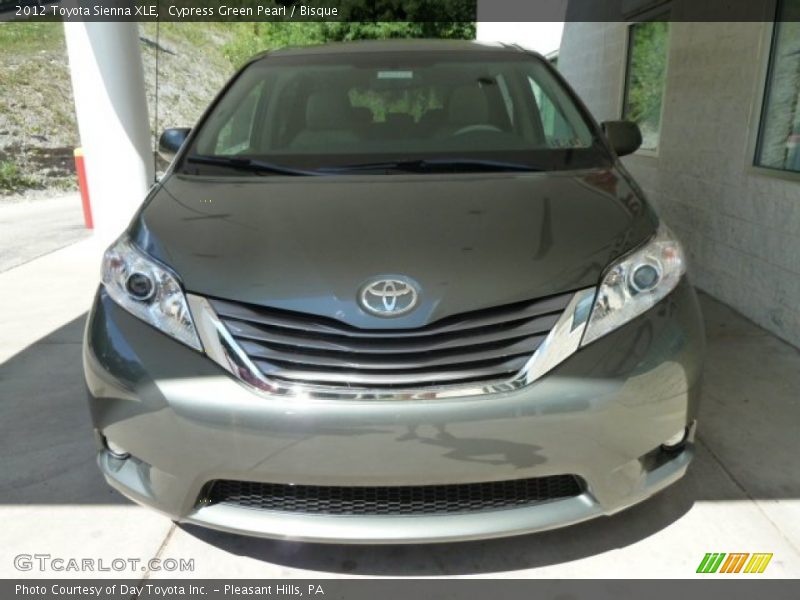 Cypress Green Pearl / Bisque 2012 Toyota Sienna XLE