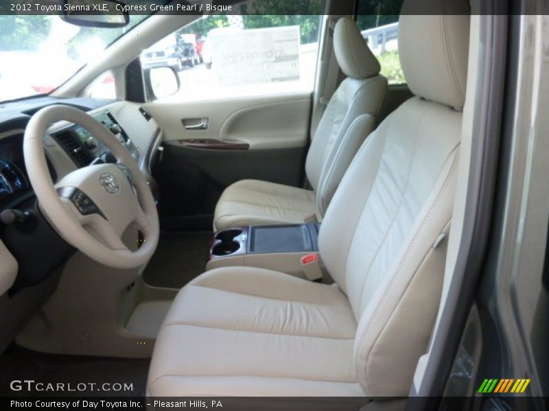 Cypress Green Pearl / Bisque 2012 Toyota Sienna XLE