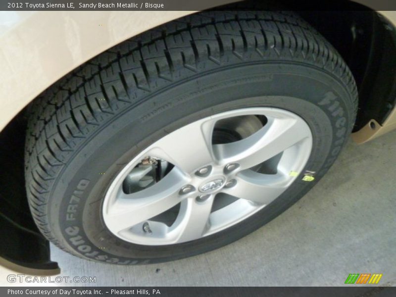 Sandy Beach Metallic / Bisque 2012 Toyota Sienna LE