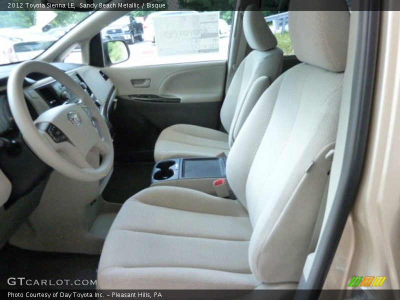 Sandy Beach Metallic / Bisque 2012 Toyota Sienna LE