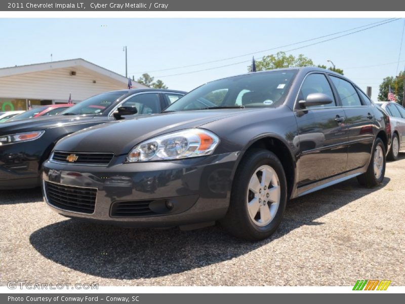 Cyber Gray Metallic / Gray 2011 Chevrolet Impala LT